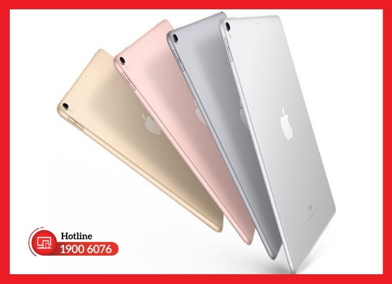 Vỏ nhôm unibody iPad Pro 10.5 với 4 màu Space Gray, Silver, Gold, Rose Gold