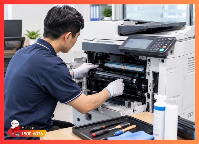 Bảo trì máy photocopy theo tần suất in ấn và môi trường văn phòng