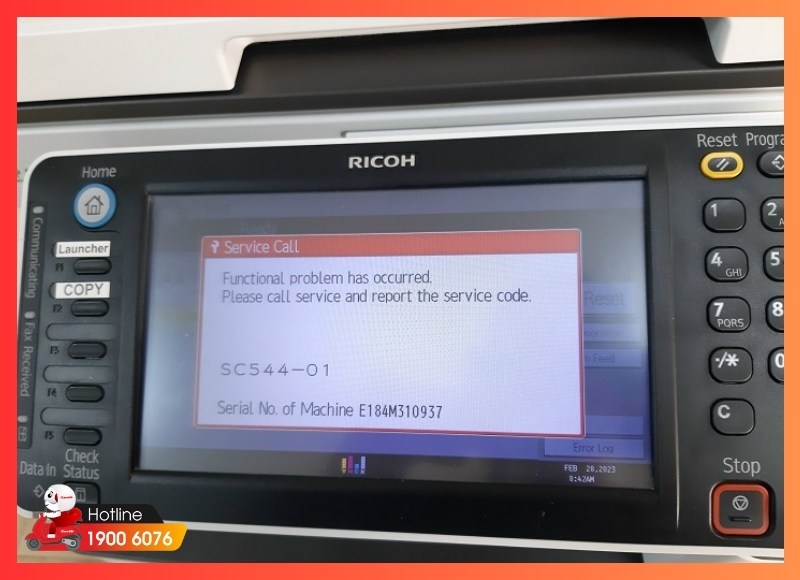 Các lỗi thường gặp trên máy in Ricoh