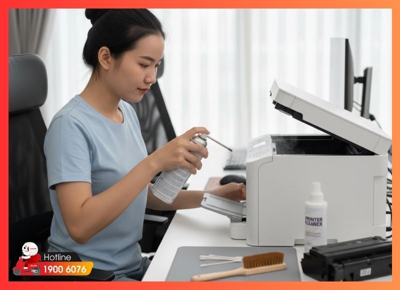 Vệ sinh và bảo quản máy in đúng cách