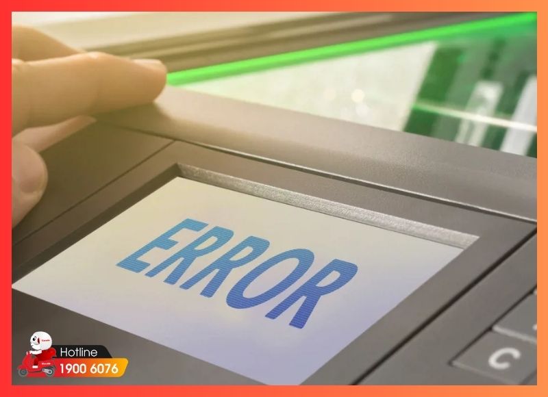 Máy in báo lỗi và không lên nguồn trong quá trình sử dụng
