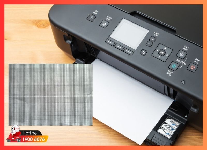 Bản scan xuất hiện vệt sọc và mờ chi tiết khi quét tài liệu
