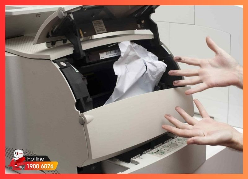 Bụi bẩn bám trong cụm quang học và bánh kéo máy scan