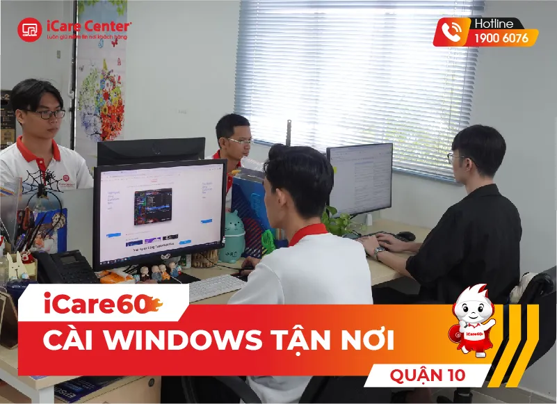 Dịch vụ cài win quận 10 tại nhà - iCare60 #1