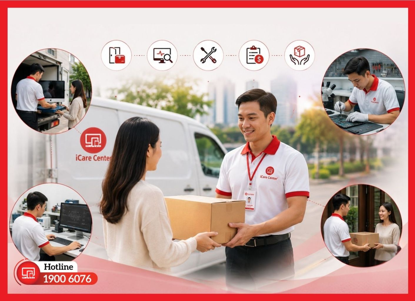 Ưu điểm của dịch vụ nhận trả thiết bị 2 chiều tại iCare Center