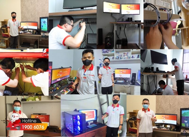 Dịch vụ đi dây góc máy tính khoa học, thẩm mỹ tại iCare60