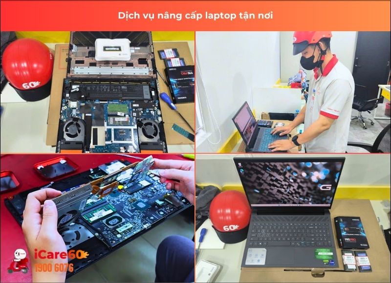 hạng mục nâng cấp laptop phú nhuận - iCare60