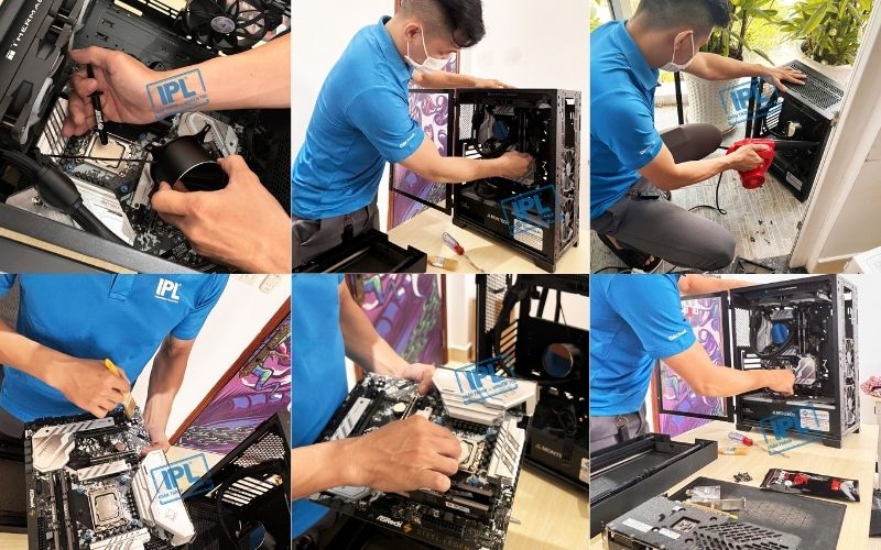 Vệ sinh 12 máy tính cho doanh nghiệp tại Quận 3