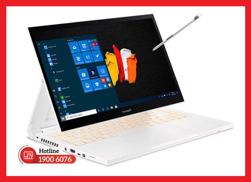Màn hình 14 inch Full HD cảm ứng trên Acer ConceptD 3 Ezel Pro đòi hỏi linh kiện chuẩn