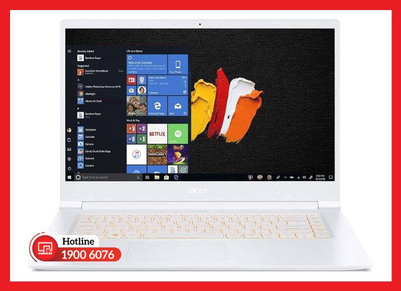 Màn hình 15.6 inch 4K UHD IPS sắc nét với chuẩn màu Adobe RGB chuyên nghiệp
