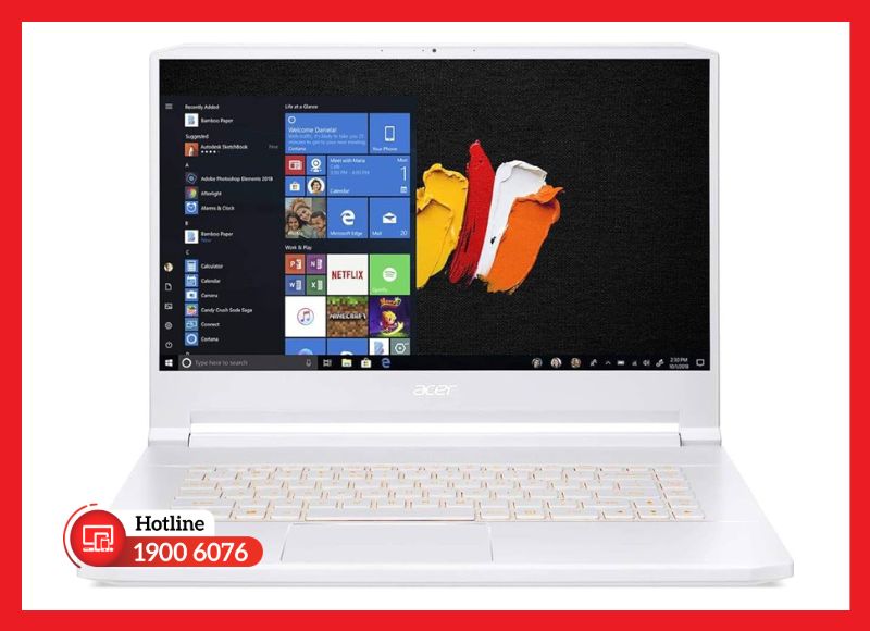 Tấm nền 15.6 inch 4K UHD sắc nét, phủ 100% Adobe RGB chuyên dụng cho in ấn và đồ họa