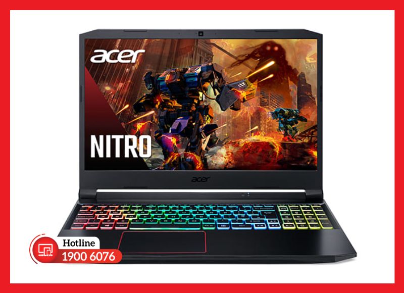 Màn hình Acer Nitro 5 AN515-44 chuẩn IPS nhám, hiển thị màu sắc trung thực