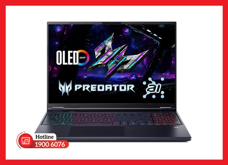 Màn hình Acer Predator Helios 16 AI PH16-73 sắc nét, chuẩn tần số quét 240Hz