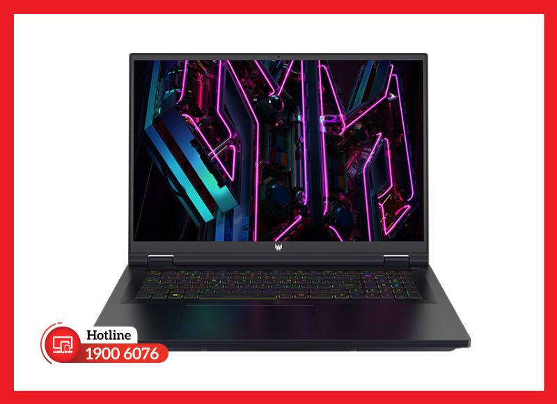 Màn hình 18 inch Acer Predator Helios 18 PH18-71 sắc nét, hỗ trợ tần số quét siêu mượt