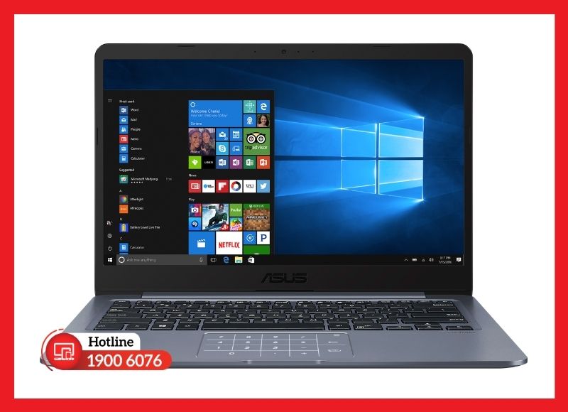 Màn hình Asus E406 viền mỏng NanoEdge nhám chống chói hiển thị sắc nét