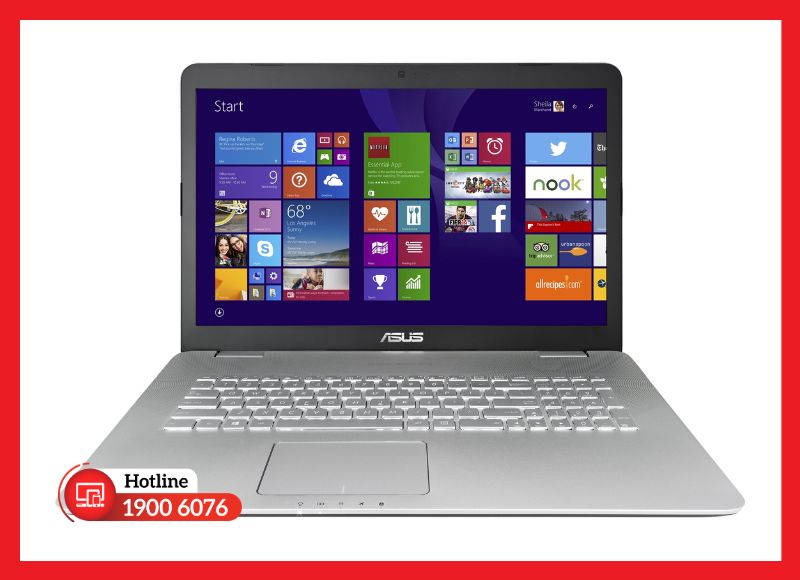 Màn hình 17.3 inch không gian rộng rãi, bề mặt chống chói tiện lợi