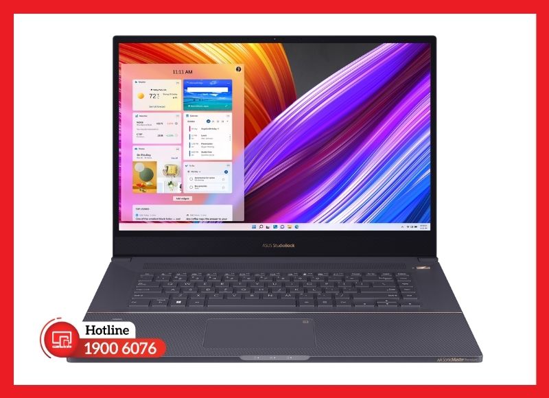 Tấm nền 17 inch WUXGA 16:10 chuẩn màu PANTONE trên ASUS W700