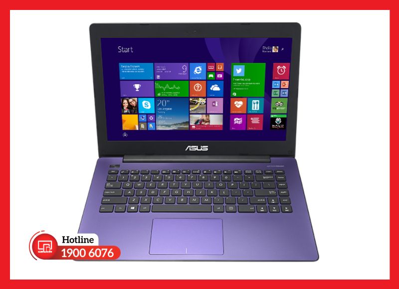 Màn hình 14.0 inch chuẩn HD bề mặt gương sáng rõ trên dòng ASUS X453