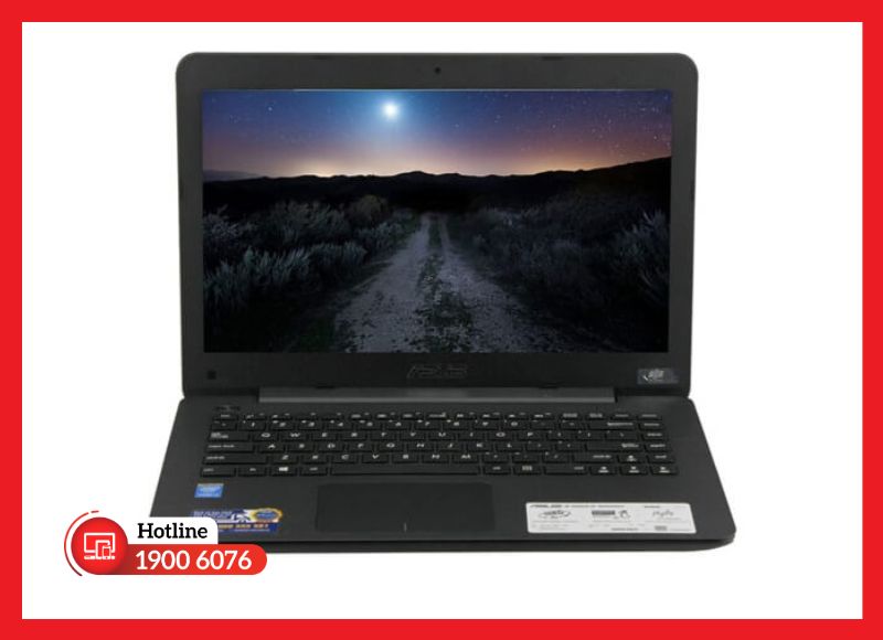 Màn hình 14 inch HD mặt gương hiển thị rõ nét trên ASUS X454
