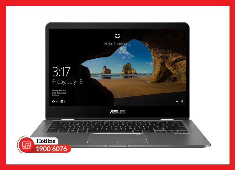 Màn hình ASUS ZenBook Flip UX461 IPS 14 inch hỗ trợ cảm ứng mượt mà và xoay gập 360 độ
