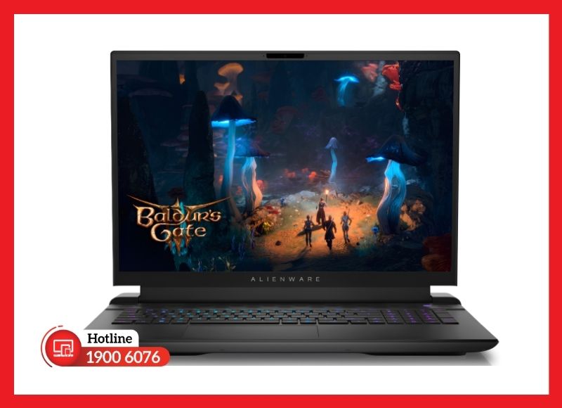 Màn hình Alienware M18 R2 sở hữu tần số quét cao và độ phủ màu rộng