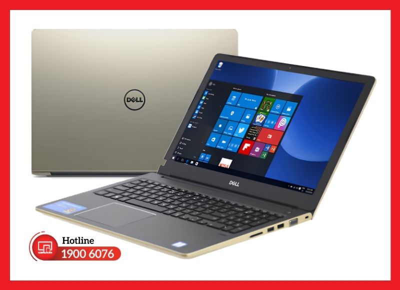 Màn hình Dell Vostro 15 5568 hỗ trợ không gian hiển thị rộng rãi, sắc nét