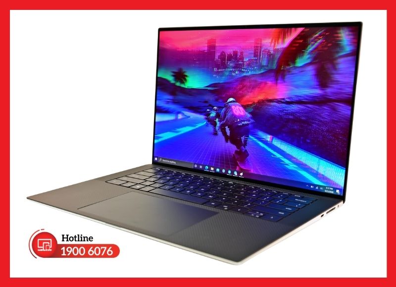 Dell XPS 15 9500 trang bị màn hình chuẩn tỷ lệ 16:10 viền mỏng