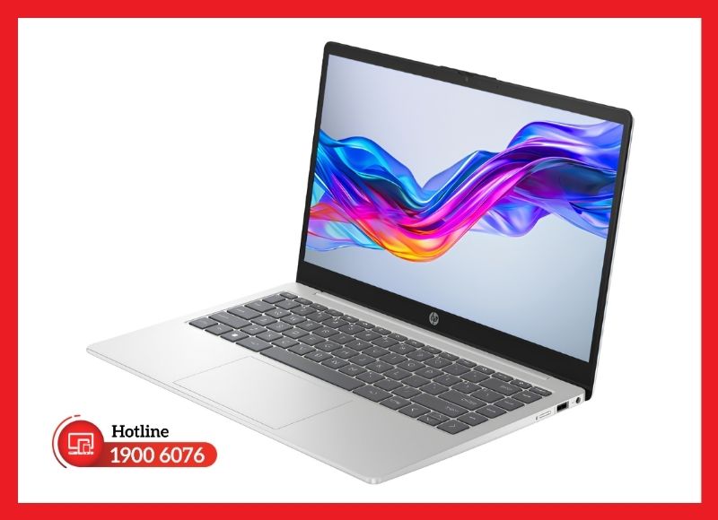 Màn hình HP 14S-ER sắc nét với tấm nền tràn viền mỏng nhẹ