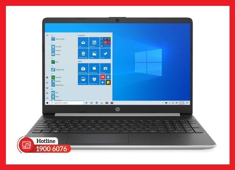 Màn hình HP 15-EF phân chia rõ rệt giữa bản cảm ứng và bản chống chói