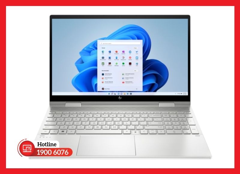 Màn hình HP Envy x360 15-ED được dán nguyên cụm tràn viền hiện đại