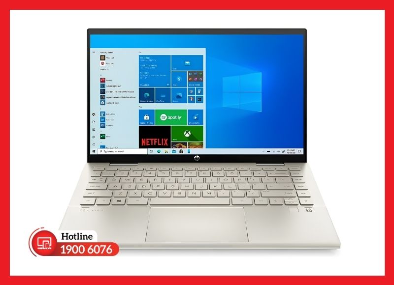 Màn hình HP Pavilion x360 14-DY sở hữu độ phân giải Full HD chuẩn IPS