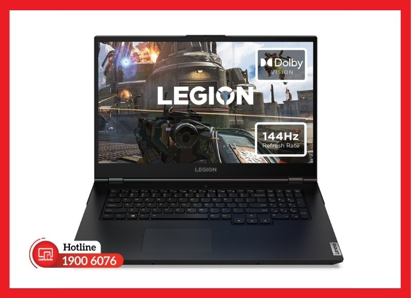 Màn hình 17.3 inch IPS sắc nét trên dòng máy Lenovo Legion 5 17IMH05