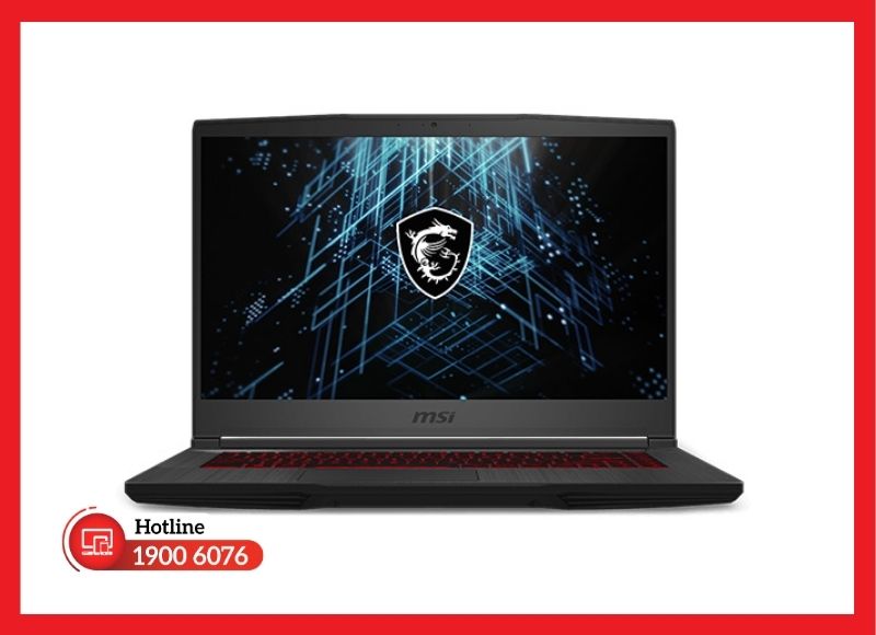 Màn hình 15.6 inch FHD 144Hz hiển thị sắc nét trên MSI GF63 Thin 10UC