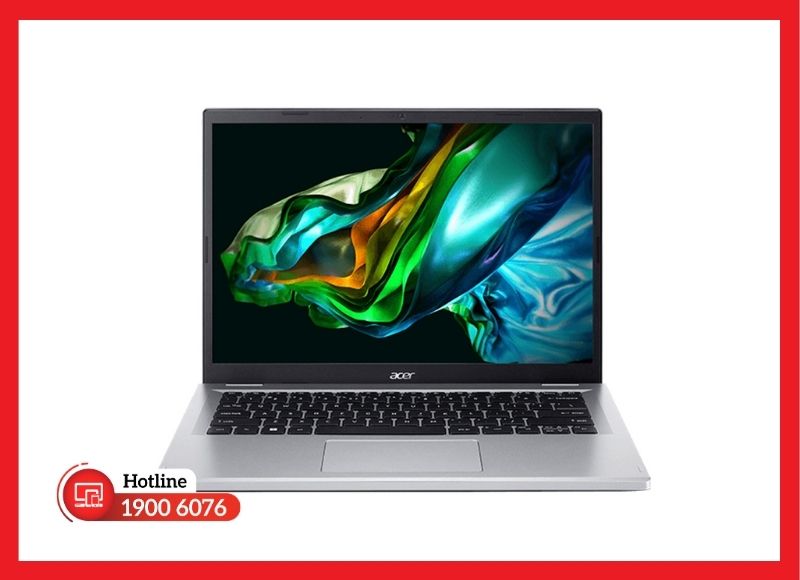 Laptop Acer Aspire 3 A314-23 thiết kế mỏng nhẹ hỗ trợ chuẩn sạc USB-C PD