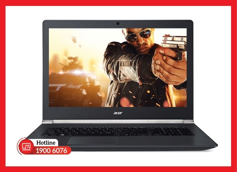 Máy 17.3 inch Acer VN7-791G thiết kế pin dẹt dán keo cố định sâu bên trong