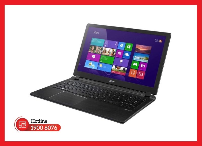 Pin Li-Polymer dẹt 53Wh lắp chìm bên trong thân máy Acer Aspire V7-581