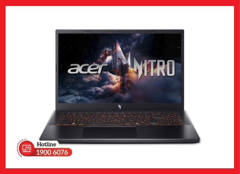 Acer Nitro V 15 ANV15-52 với thiết kế gaming mạnh mẽ