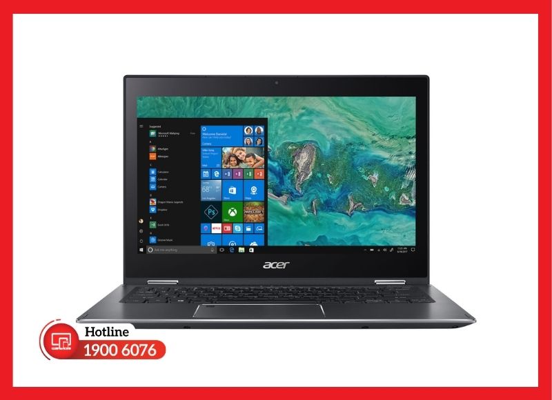 Pin Acer Spin 5 SP513-53 có thiết kế dạng tấm mỏng lắp dưới nắp đáy