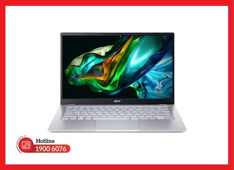 Pin Swift Go 14 mỏng nhẹ giúp máy duy trì thời lượng làm việc linh hoạt