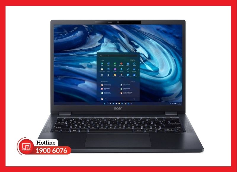 Pin laptop Acer TravelMate P4 TMP414-52 thiết kế mỏng dẹt nằm gọn dưới nắp đáy