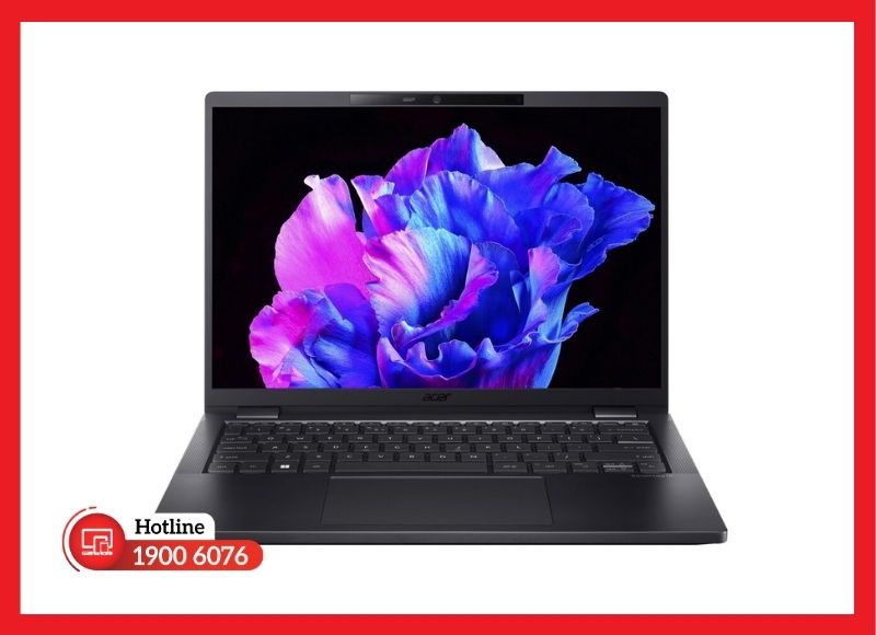 Viên pin Li-ion 65Wh nằm gọn dưới nắp đáy vỏ magie của TravelMate P6