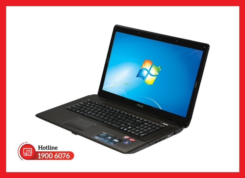 Kết cấu pin rời phía sau của ASUS K72 cho phép quá trình tháo lắp bảo dưỡng diễn ra thuận tiện