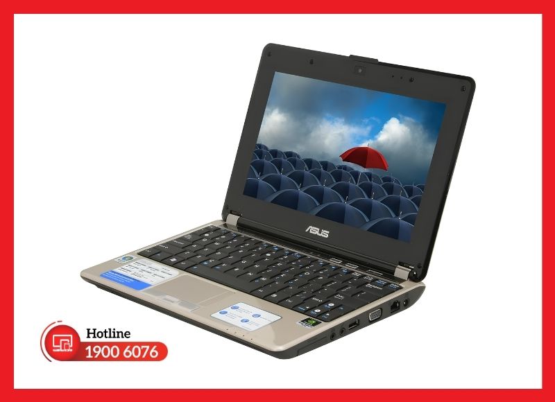 Khối pin rời phía sau netbook 10.2 inch ASUS N10 rất thuận tiện cho thao tác tháo lắp bảo dưỡng
