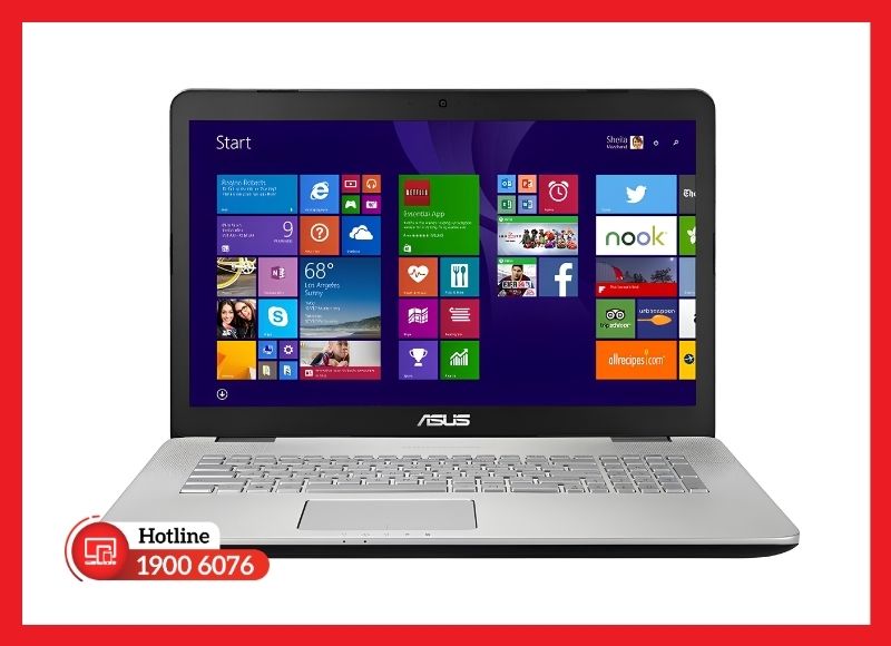 Tổng quan vị trí pin gắn trong và thiết kế cho dòng máy ASUS N751
