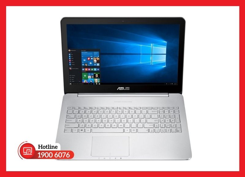 Pin ASUS N752 nằm cố định bên trong thân máy, cần tháo nắp đáy để thay thế