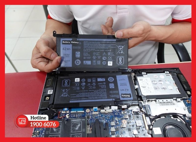 Quy trình thay pin laptop ASUS ROG Strix GL703 tại iCare Center