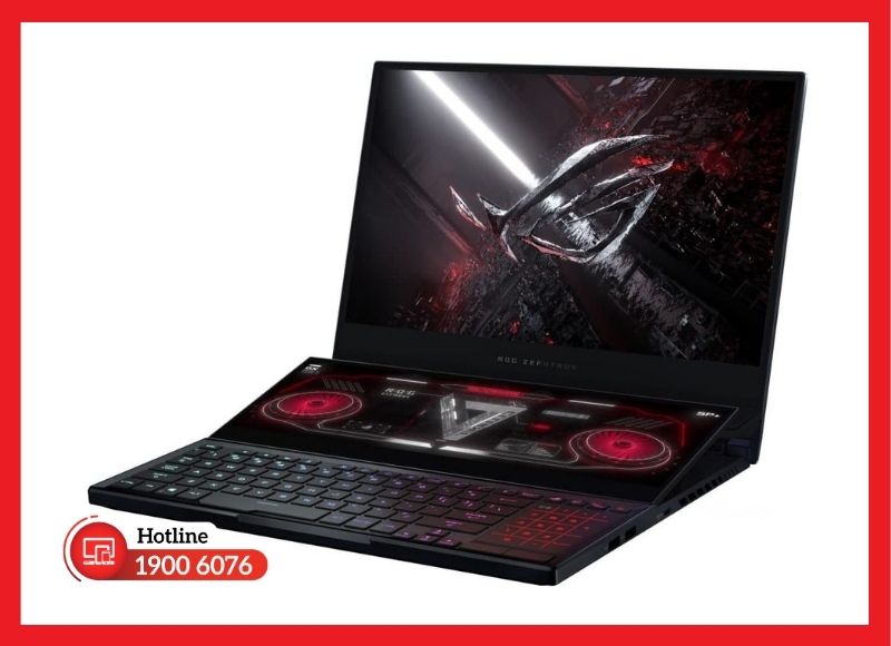 Pin 90Wh tiêu chuẩn giúp duy trì hiệu năng ổn định cho 2 màn hình Zephyrus Duo
