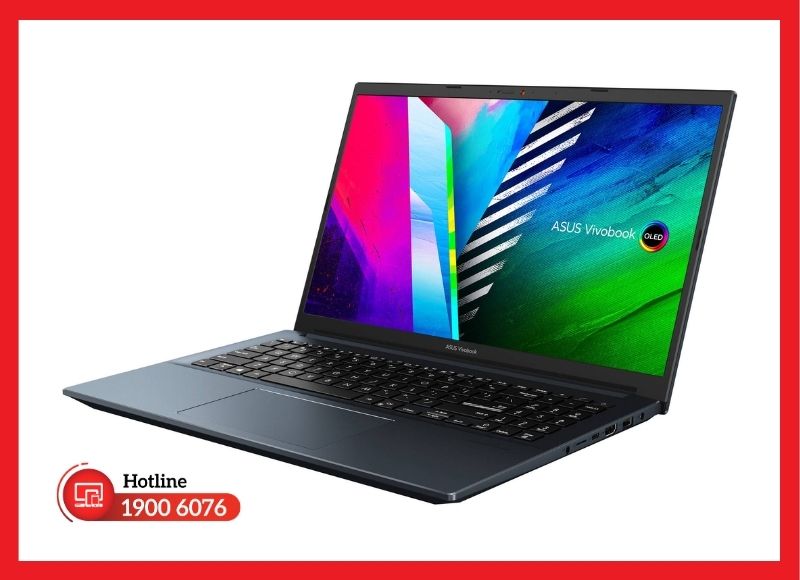 Viên pin Li-Polymer 63Wh gắn trong giúp ASUS M3500 duy trì hiệu năng mượt mà