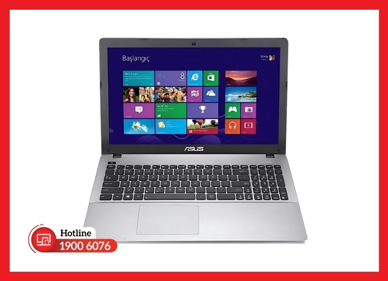 Pin rời ASUS X550 lắp khớp ở cạnh sau mặt đáy, tháo lắp cực kỳ đơn giản