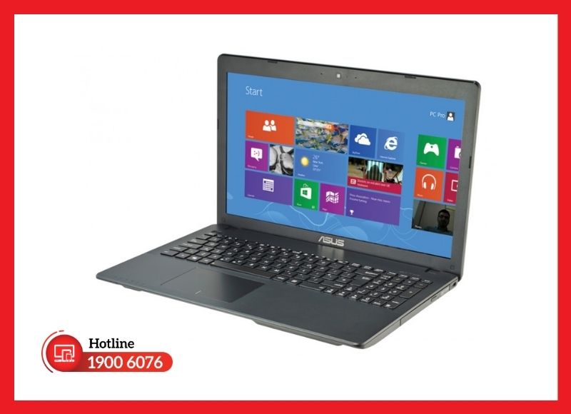 Pin rời ASUS X552 thiết kế đơn giản, tháo lắp dễ dàng qua chốt gạt mặt đáy